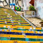 Selaron Steps, a famous tourist spot in Rio de Janeiro, Brazil